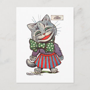 Laughing Cat, Louis Wain Briefkaart