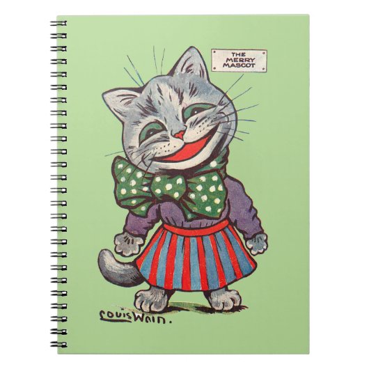 Laughing Cat, Louis Wain Notitieboek (Voorkant)