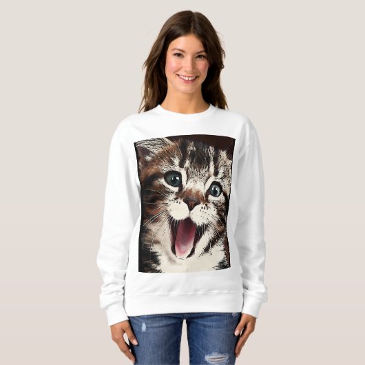 Laughing Cat Trui (Voorkant volledig)