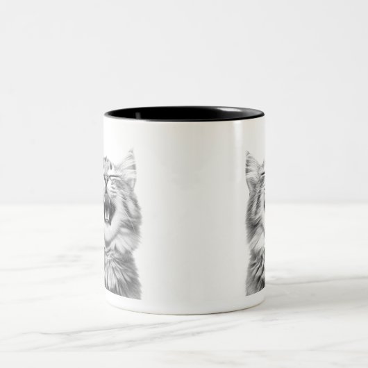 Laughing Cat Tweekleurige Koffiemok (Center)