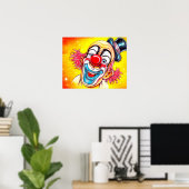 Laughing Clown Poster (Thuiskantoor)