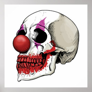 Laughing Clown Skull - Het lot tot de dood Poster