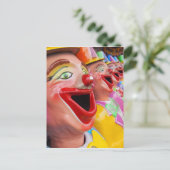 Laughing Clowns Briefkaart (Staand voorkant)