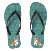 Laughing Corgis Teenslippers (Voetbed)