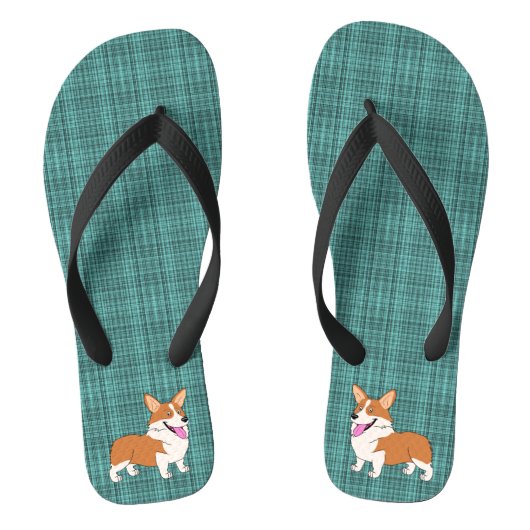 Laughing Corgis Teenslippers (Voetbed)