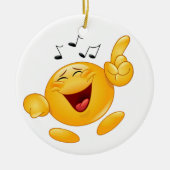 Laughing Dansende Smile Fist Bump Keramisch Ornament (Voorkant)