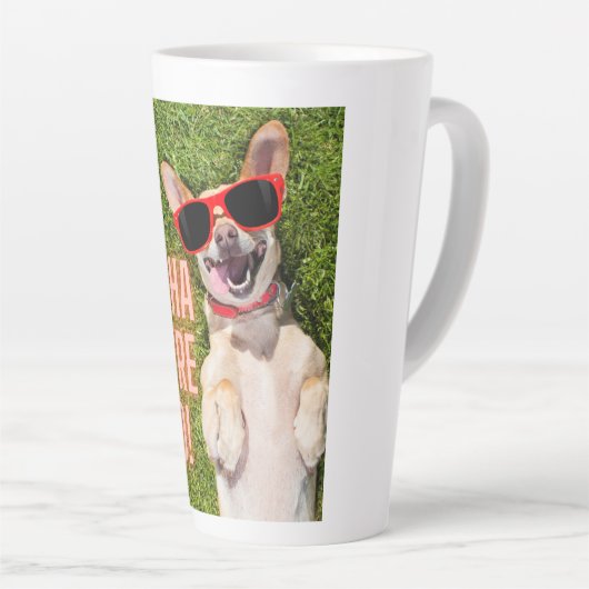 Laughing Dog 30th Birthday Latte Mok (Rechterhoek)