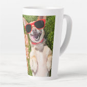 Laughing Dog 60th Birthday Latte Mok (Rechterhoek)