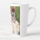 Laughing Dog 60th Birthday Latte Mok (Rechts)