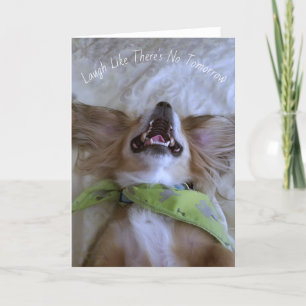 Laughing Dog Greeting Card Kaart