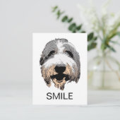 Laughing Dog SMILE Briefkaart (Staand voorkant)