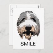 Laughing Dog SMILE Briefkaart (Voorkant / Achterkant)