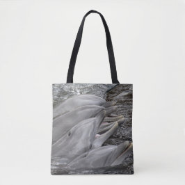 Laughing Dolphins Tote Bag
