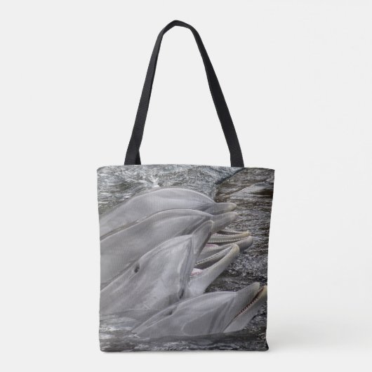 Laughing Dolphins Tote Bag (Achterkant)