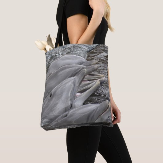 Laughing Dolphins Tote Bag (Dichtbij)