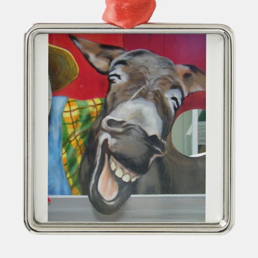 LAUGHING DONKEY ORNAMENT (Voorkant)