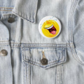 Laughing Emoji Emoticon Ronde Button 5,7 Cm (In situ)