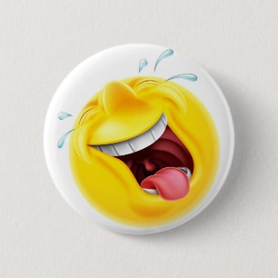 Laughing Emoji Emoticon Ronde Button 5,7 Cm