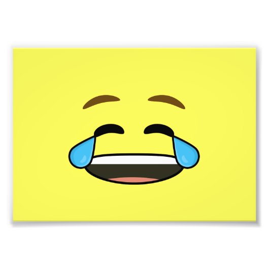 Laughing Emoji Foto Afdruk (Voorkant)