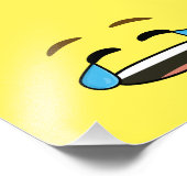 Laughing Emoji Foto Afdruk (Hoek)
