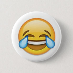 Laughing Emoji Ronde Button 5,7 Cm
