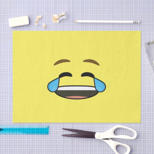 Laughing Emoji Tissuepapier (Craft)