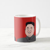 Laughing en serieuze Kim Jong-un - twee beelden Koffiemok (Voorkant rechts)