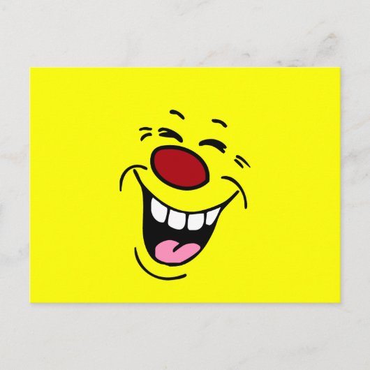 Laughing Face Grumpey Briefkaart (Voorkant)