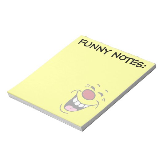 Laughing Face Grumpey Notitieblok (Linkerzijde)