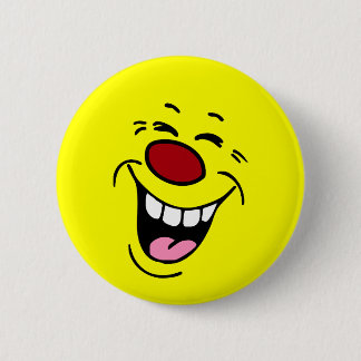 Laughing Face Grumpey Ronde Button 5,7 Cm
