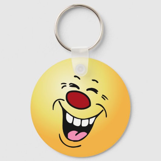 Laughing Face Grumpey Sleutelhanger (Voorkant)