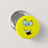 Laughing Face Ronde Button 3,2 Cm (Voorkant /achterkant)