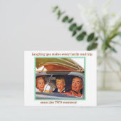 Laughing Gas Briefkaart (Staand voorkant)