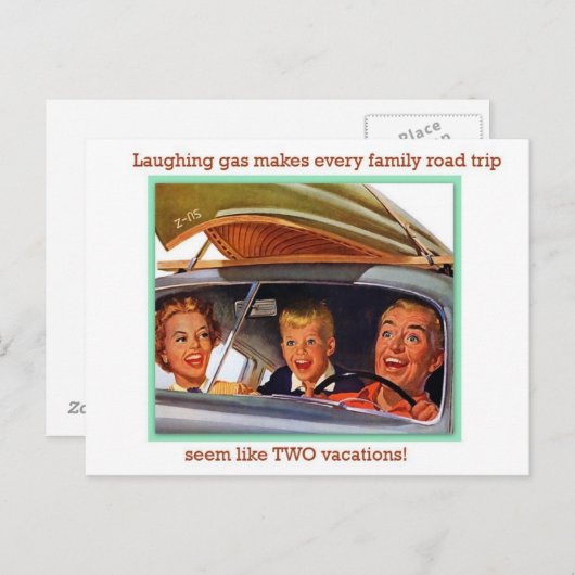 Laughing Gas Briefkaart (Voorkant / Achterkant)