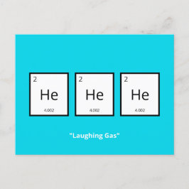 Laughing Gas Helium | Humoureus Science Pun Holida Feestdagenkaart