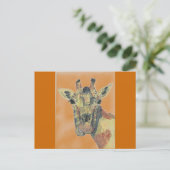 Laughing Giraffe Briefkaart (Staand voorkant)