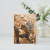 Laughing Grandfather Trolls Briefkaart (Staand voorkant)