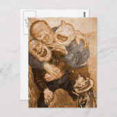 Laughing Grandfather Trolls Briefkaart (Voorkant / Achterkant)