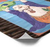 Laughing Guitar God Poster (Hoek)