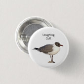 Laughing Gull Ronde Button 3,2 Cm (Voorkant /achterkant)