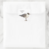 Laughing Gull Vierkante Sticker (Tas)