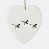 Laughing Gulls Flying Keramisch Ornament (Rechts)