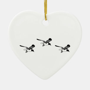 Laughing Gulls Flying Keramisch Ornament