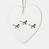 Laughing Gulls Flying Keramisch Ornament (Links)