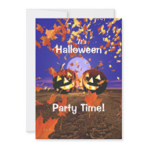 Laughing Halloween Party Pumpkins