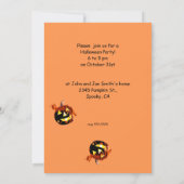 Laughing Halloween Party Pumpkins Kaart (Achterkant)