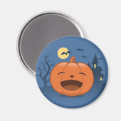 Laughing Halloween Pumpkin Magneet (Voorkant / Achterkant)