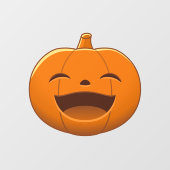 Laughing Halloween Pumpkin Raamsticker (Vel)