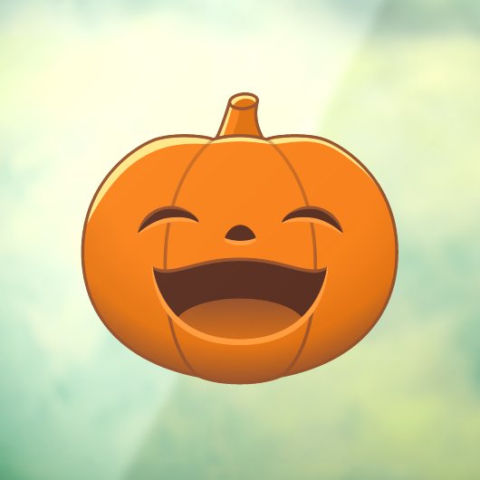 Laughing Halloween Pumpkin Raamsticker (Vel 3)