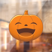 Laughing Halloween Pumpkin Raamsticker (Vel 2)